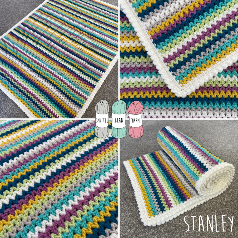 Handmade Crochet V Stitch Blanket